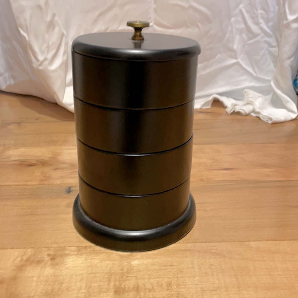 Black Accessory Storage Container